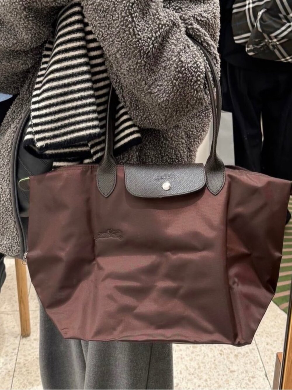 New Longchamp Le Pliage Mocha large